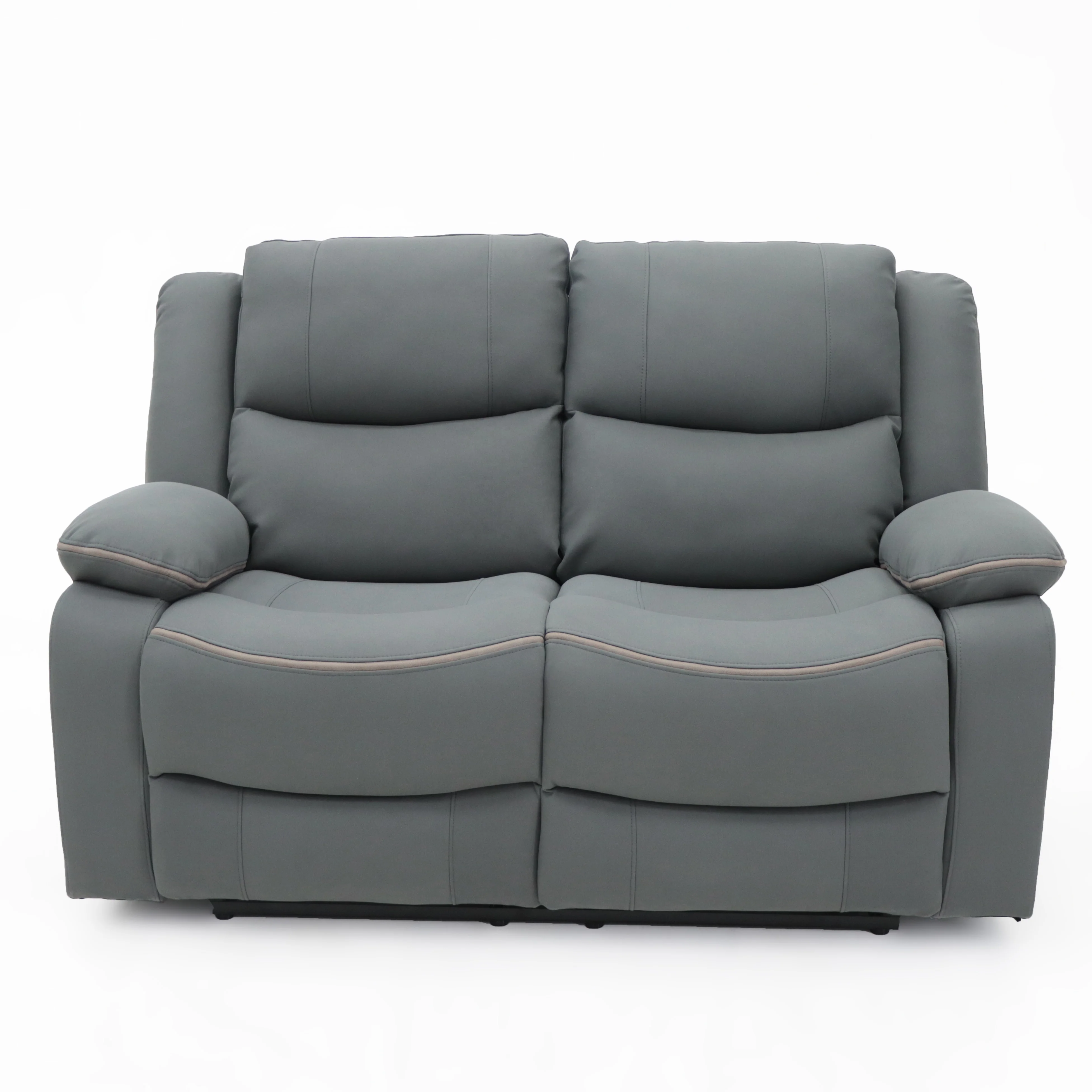 Geeksofa 3+2+1 Seater Good Leather Manual  Motion Recliner Sofa Set Reclinable For Living Room Furniture