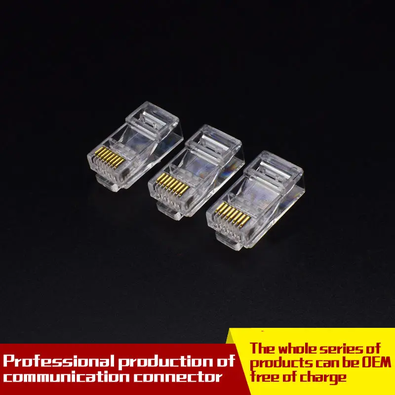 10 pack RJ45 plug Cat5e UTP Network modular RJ45 connecter 8P8C plug RJ45 coupler RJ45 cat5e connector Ethernet RJ45 connector