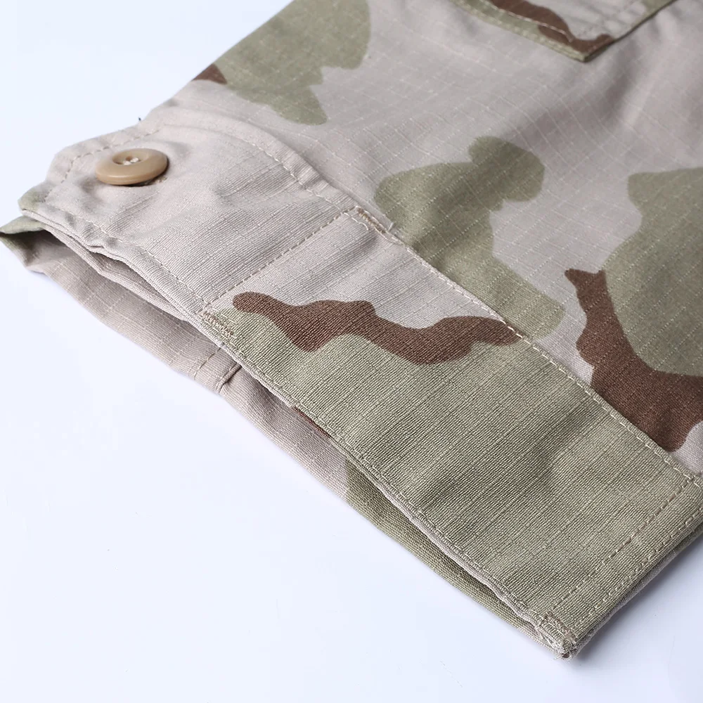 
Hot Sale BDU Uniform Three Sand Camouflage Flame-Retardant Angola Military Uniform 