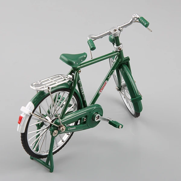 Bicycle Model Classic Bicycles 1:10 Scale Die-Cast Alloy Mini Mountain Bike Desktop Decoration Crafts Miniature Bike