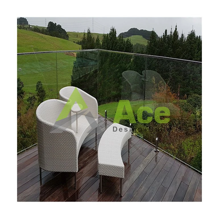 ACE High Quality Stainless Steel 316 Balcony Glass Railing Spigot Clamp Fittings Balustrade Handrail Clips