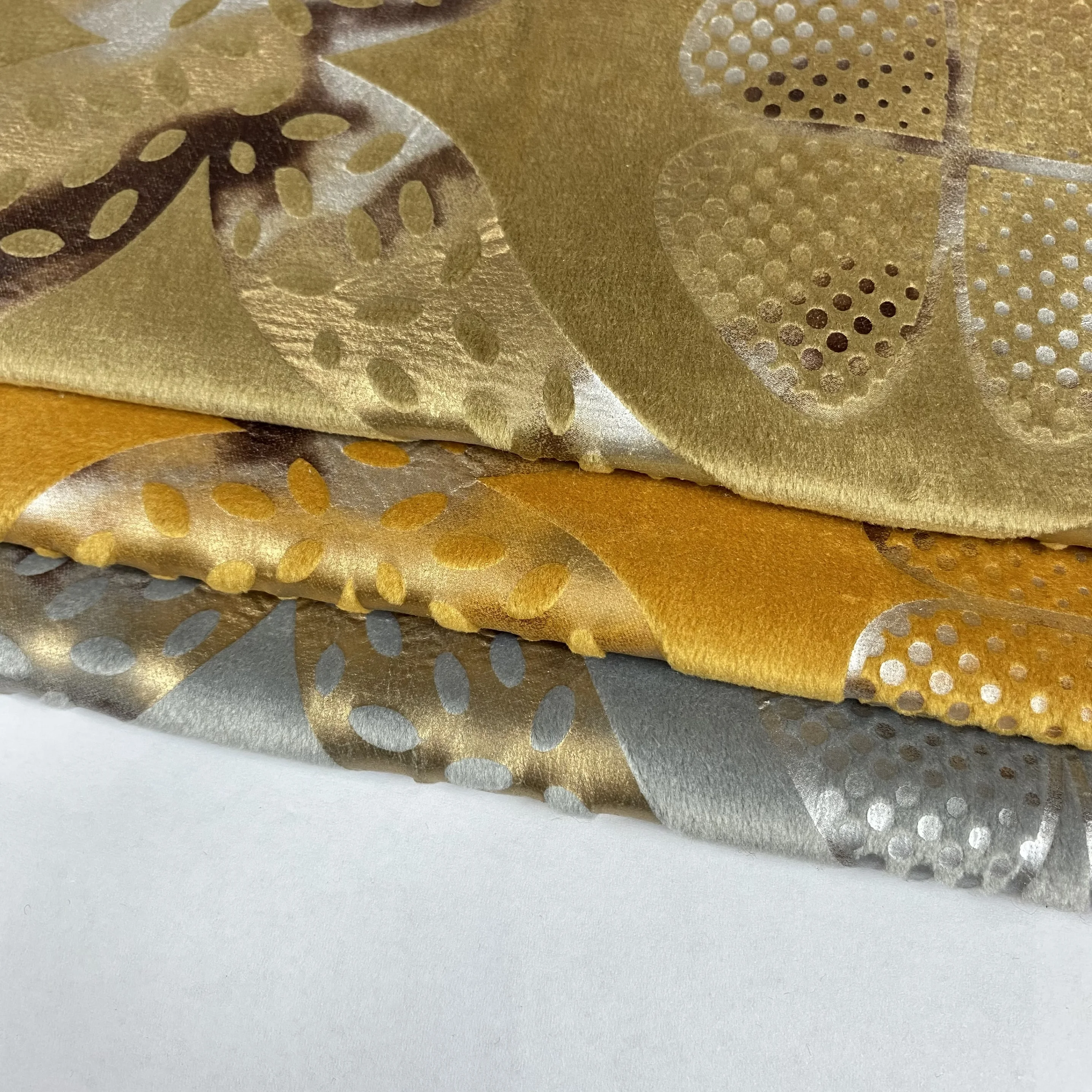 Новая жаккардовая ткань для обивки дивана бархатная с блестками оптовая продажа принтом золотой фольги