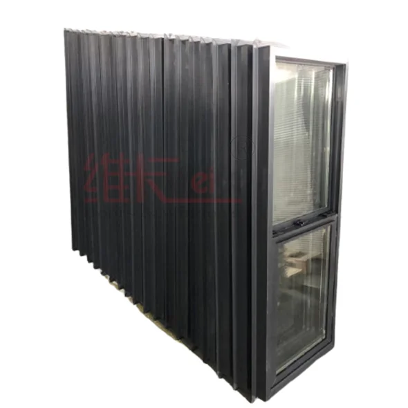 UPVC windows single hung double hung windows with grill design and mosquito net