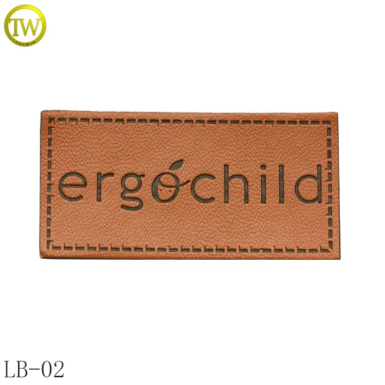 
Fashion real leather label making stamping logo leather type jeans pants leather tag patch for bags 