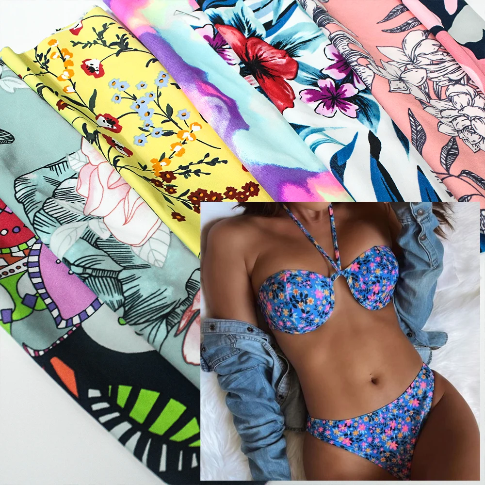 2023 China Spandex Fabric Stretch 12% Spandex 88% Polyester Fabric Brushed Knitted for Dancewear