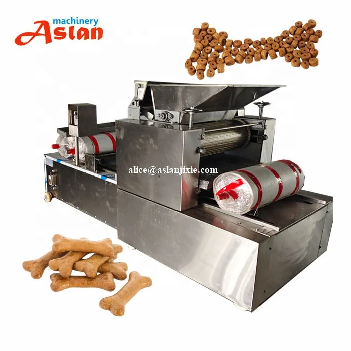 automatic crisp dog biscuit making machine / customized cat treats cookies forming machine