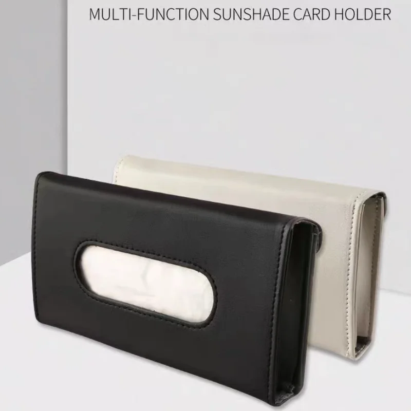 Ready Ship Leather Car Tissue Paper Holder Hanging Tissue Box Car Tissue Holder for Car