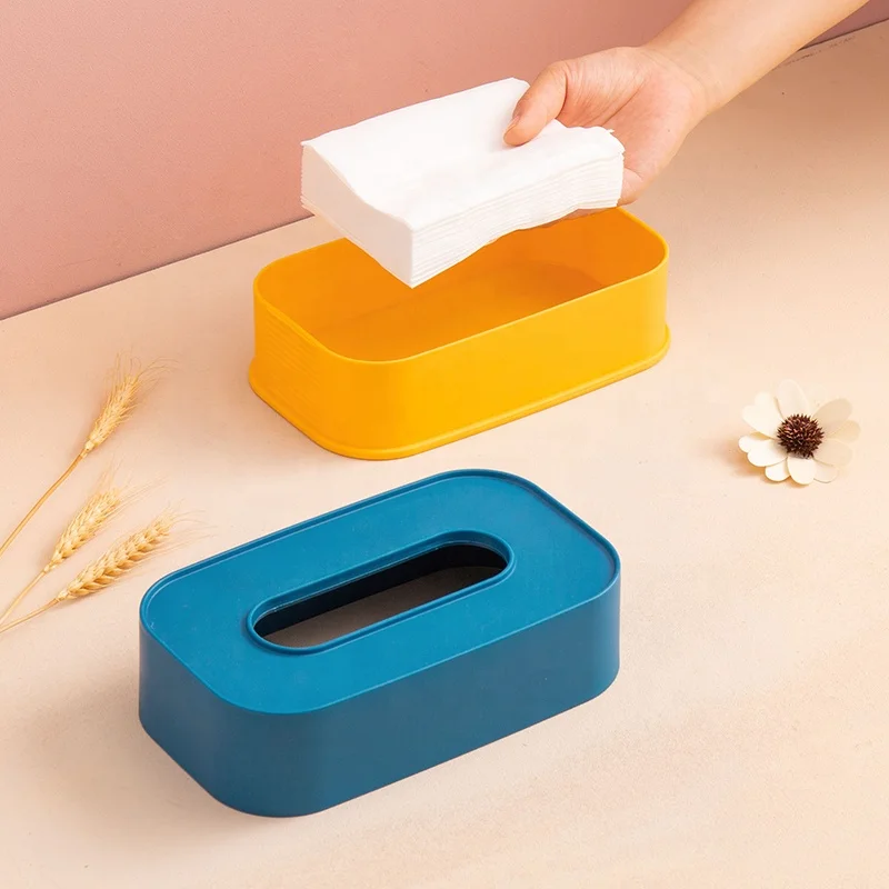 
Napkin Holder Custom Tissue Container Eco Friendly Tissue Storage Cheap Napkin boxes Plastic Tissue Box Holder For Hotel 