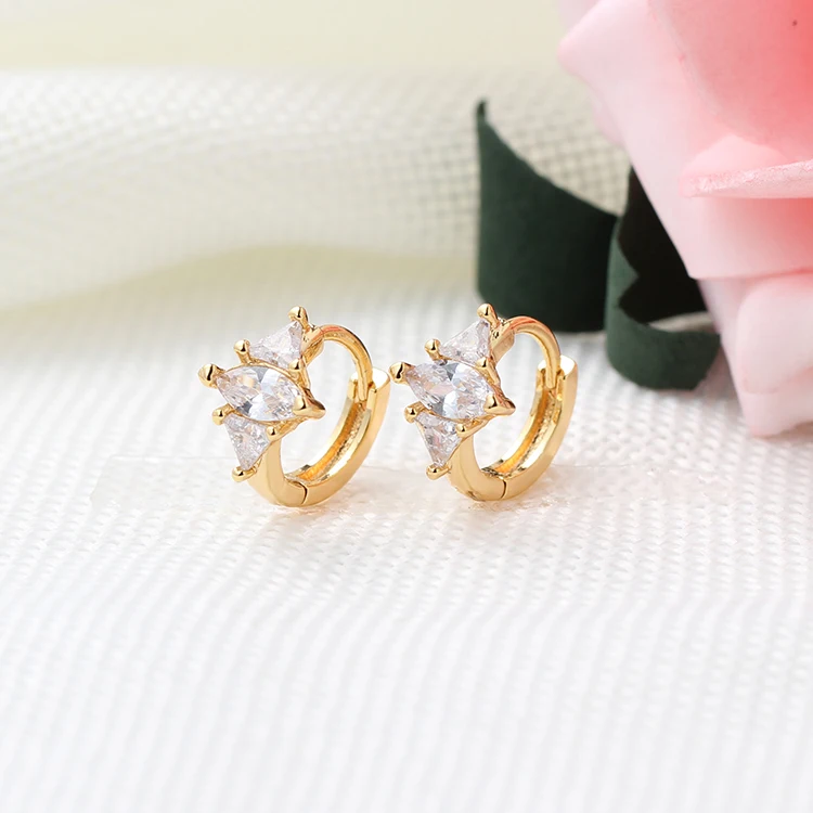 custom oem made in china cheap irregular plated bijouterie earring plated