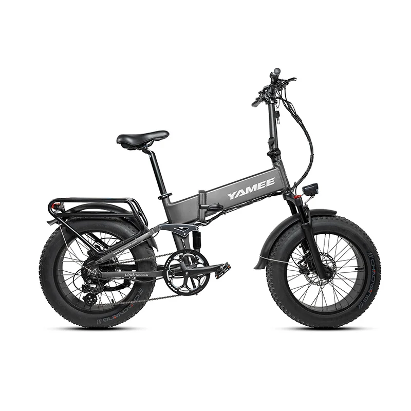 2022 brand new hot sale electric bicycle Yamee 750S 8 speed cheap electric folding bike e cycle bike full suspension