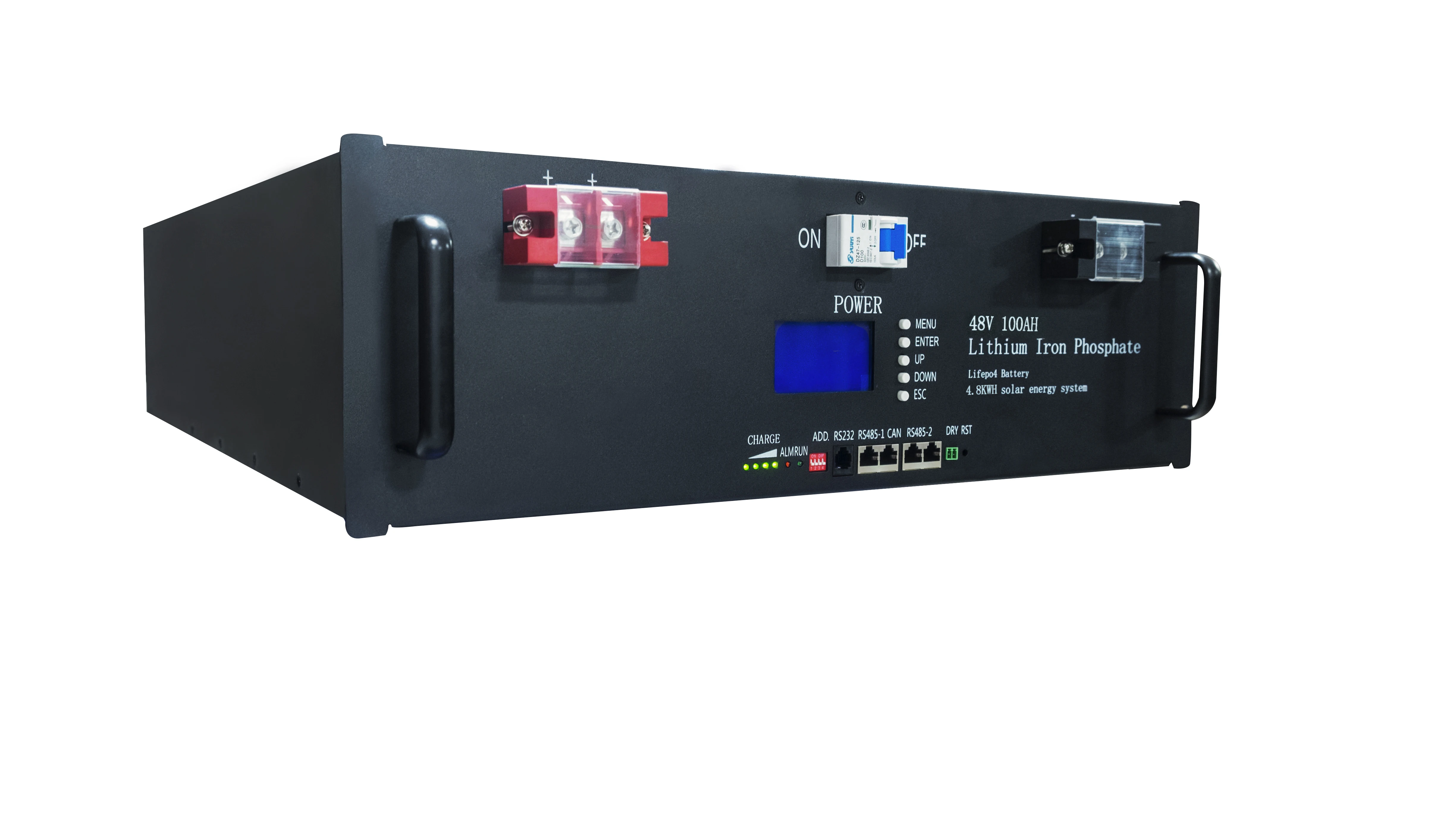 Long Cycle Life Recharge 48v 100ah 200ah 48v Lithium Ion Battery for Solar Systems