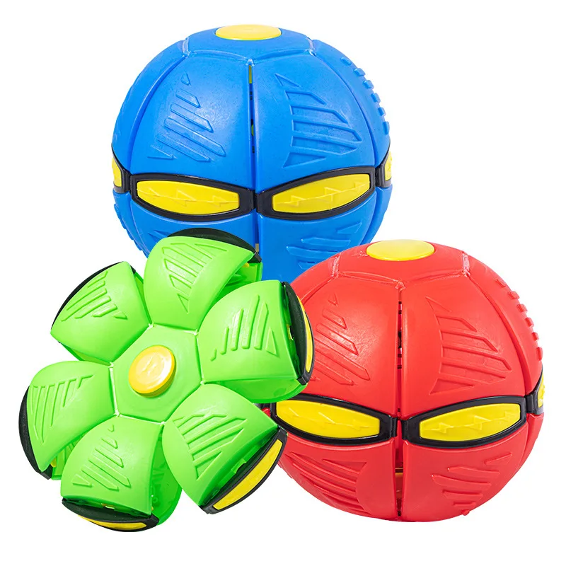 Phlat Ball Magic Deformation UFO Flying Flat Throw Disc Ball Kid Outdoor Garden Beach Game kid sports ball