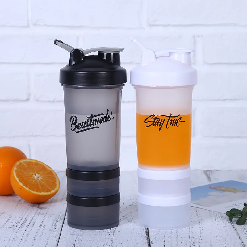 Питьевой порошок с логотипом на заказ прозрачный в любое время для фитнеса спорта пластиковый спортзала смеситель воды протеиновый шейкер бутылка