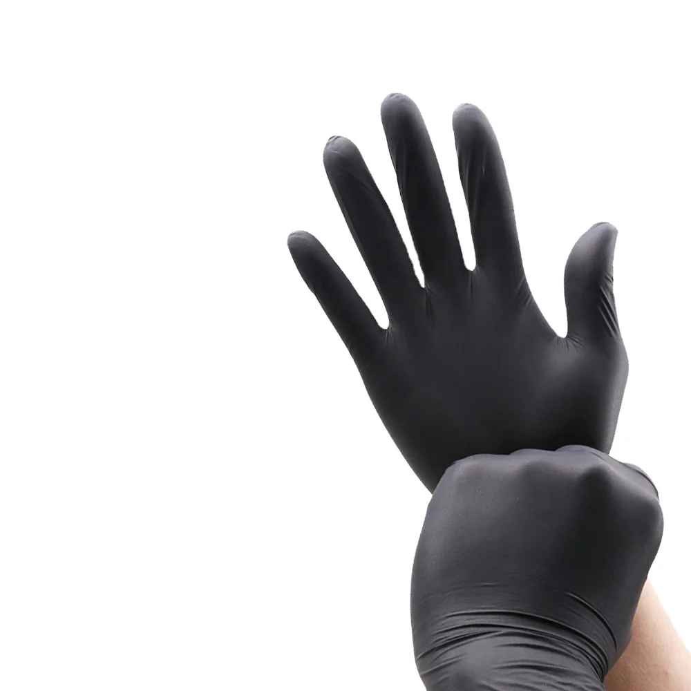 Hand Gloves Disposable Powder Free Nitrile Exam Gloves Rubber Non-latex For Food Processing NBR Home Used