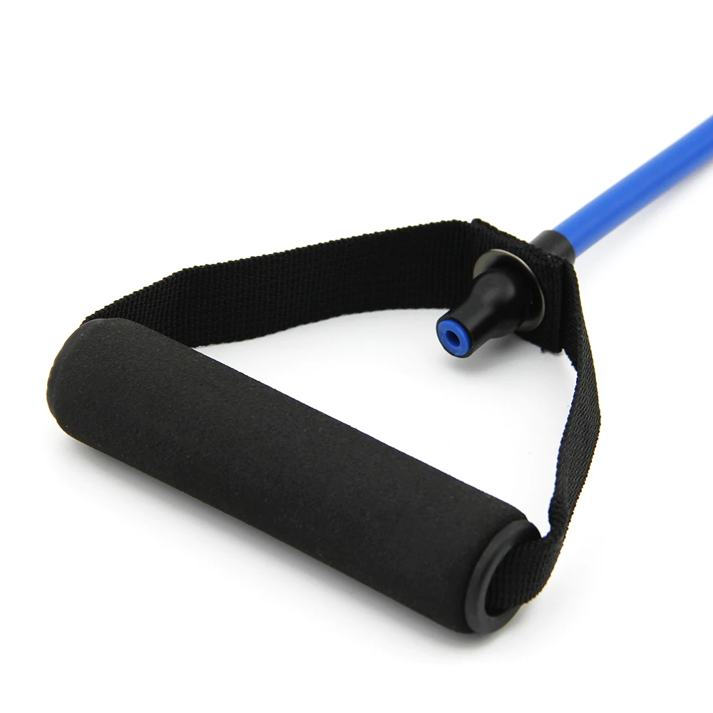 Resistance Bands Exercise Latex Rubber Fitness Stretch Tube for Fitness Pilates Strength Training with Soft Foam Handles