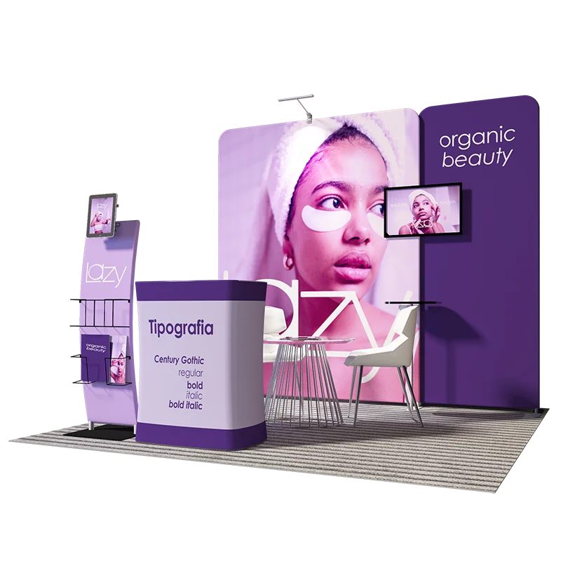 3m exhibition stand kit Trade show booth design conference  art display  boards 10x10ft booth layout  event