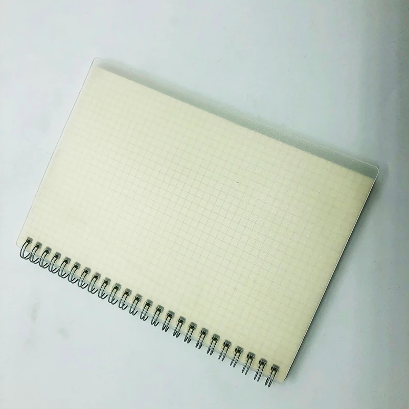 
Custom Frosted PVC Cover Offset Paper Inner Spiral Binding Cheap NoteBook 
