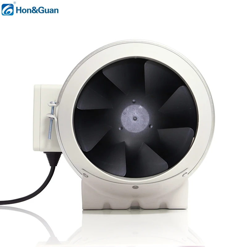 Fan manufacture EC motor PP plastic 150mm silent air fans exhaust duct fan for room ventilation