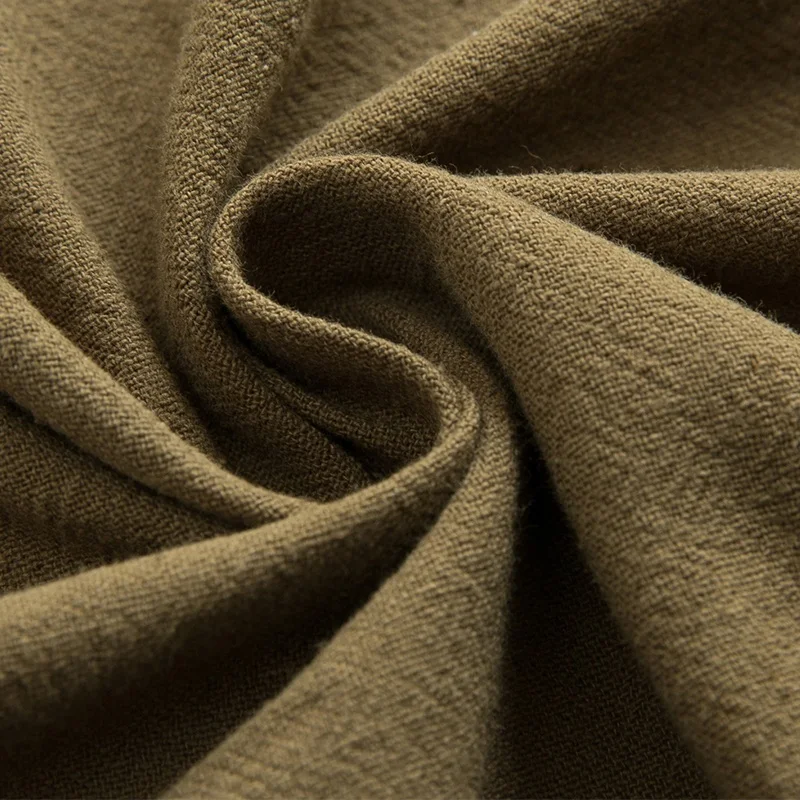 Manufacturer Direct Sale Eco Friendly Nature Plain Cotton Linen Fabric Pure