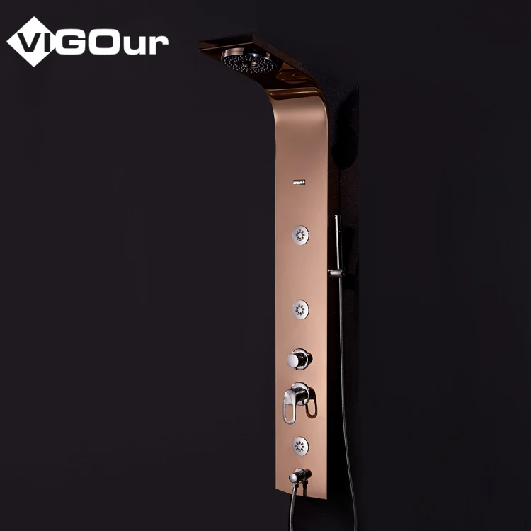 2019 new design hot sale wall mounted bath rain shower column set bathroom shower sets