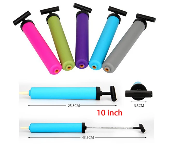 ActEarlier 10 дюймов смешанный посылка пакет пластиковый материал pp Футбол Баскетбол небольшой мини ручной мяч насос с шариковой иглой