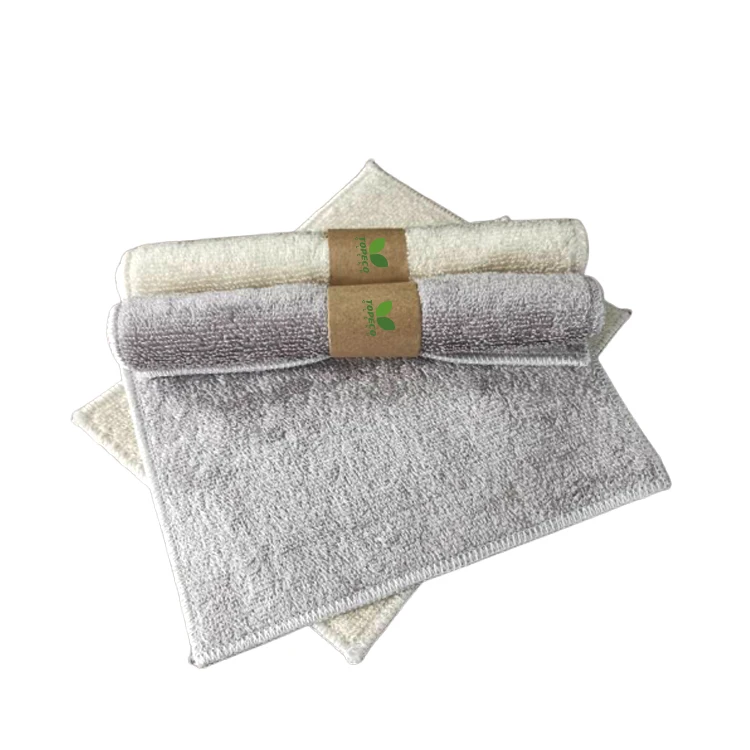 Поставка Topeco, биоразлагаемая многоразовая кухонная тряпка из бамбукового волокна серого цвета, 100%