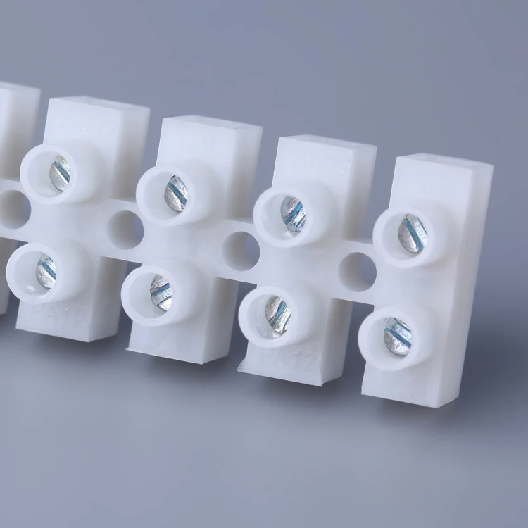 500V Nylon PA terminal Block PA12 wires 6.0mm2 AWG10 wires connecting screw-type cable joint connector