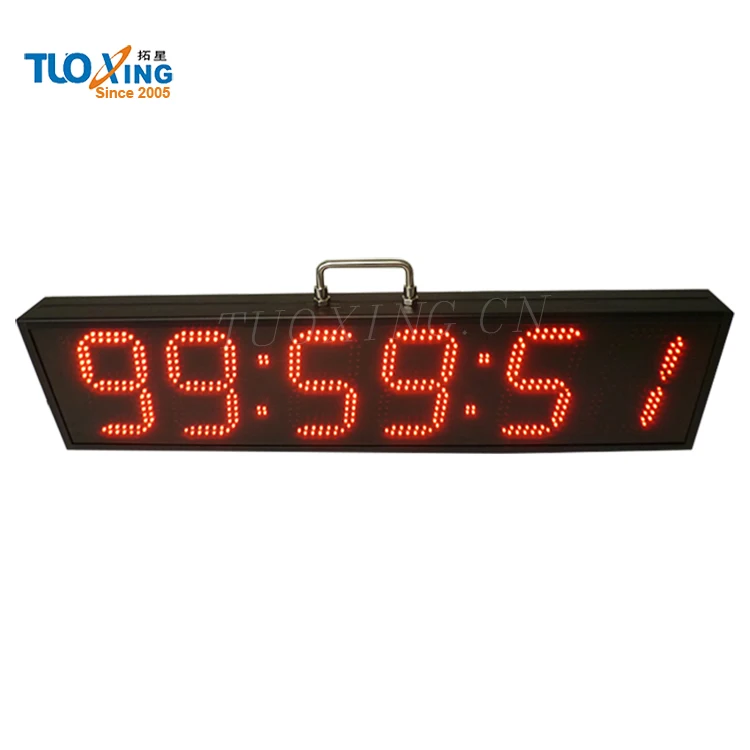 6-дюймовый 6 цифр со светодиодной индикацией для занятий спортом сроки Радио цифровые часы таймер