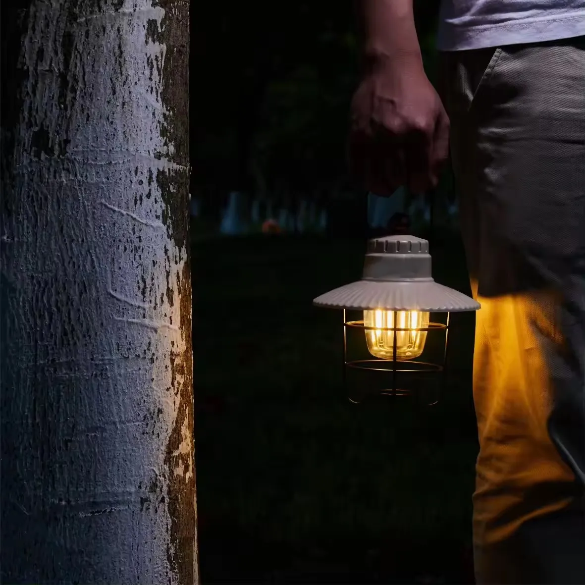 NPOT HOT SELLING Outdoor Retro Atmosphere Camping Lamp Usb Charging Camp Portable Tent Lamp