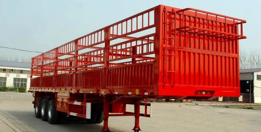 60T Fence Plate Transport Truck Trailers Semi-Trailers with Stake for Secure Cargo Storage and Transportation