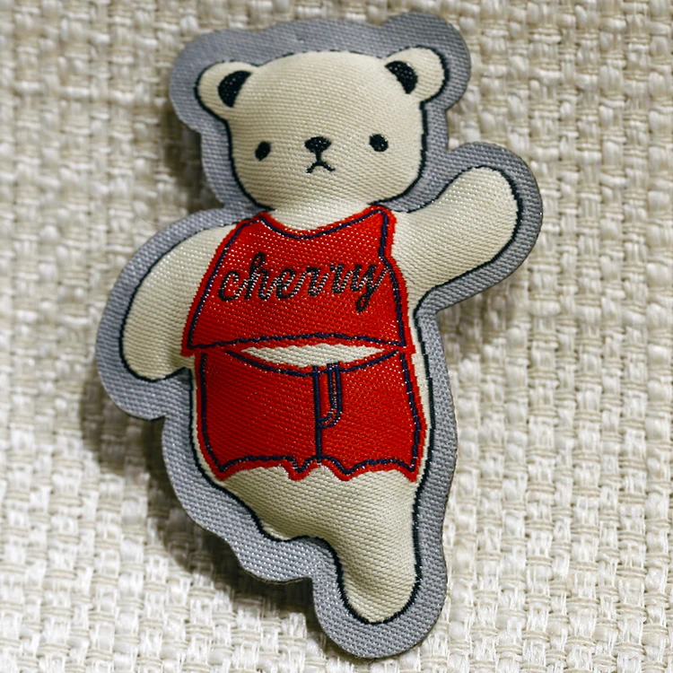 Clothing Brand Name Logo Embroidery 3d Embroidery Badge Embroidered Patches Clothing Sew On Iron On Patch 3d Embroidery Patch