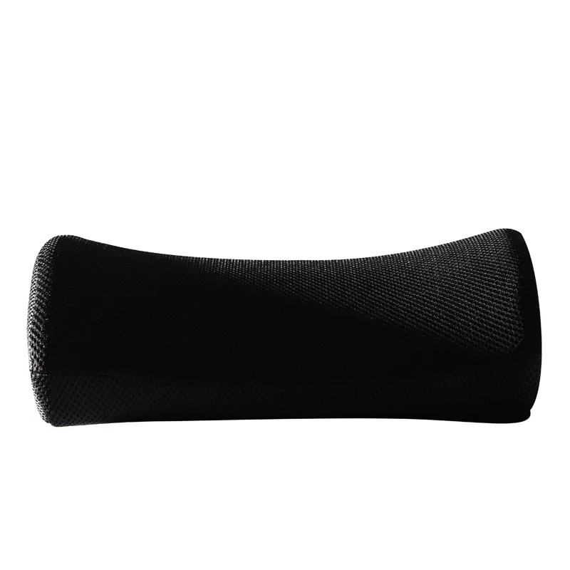 3D Mesh Cover Comfort Lumbar Support Pillow for Office Desk Chair - Custom Memory Foam Back Cushion with Two Adjustable Straps