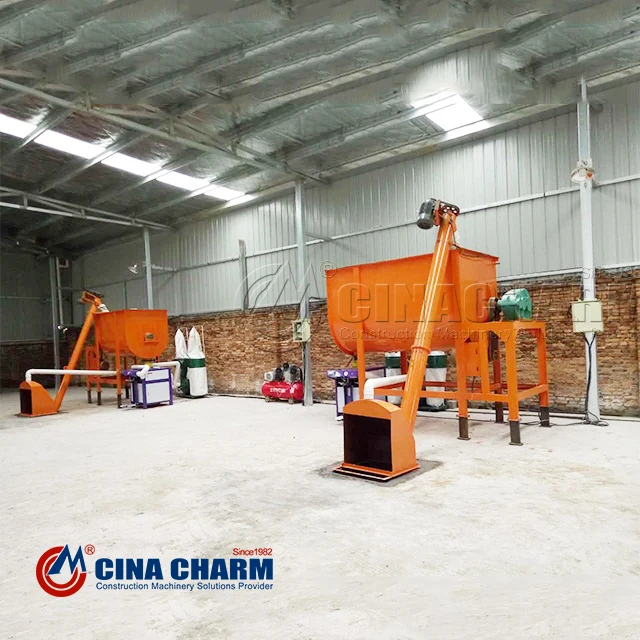 Factory sale Wall putty dry mix mortar plant equipment 5t/h Dry mortar production line