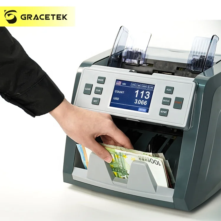 GRACE Banknote Count Machine with Image Counterfeit Detection with Abundant Accessories Best Bill Counter Factory 1 Year Warrant