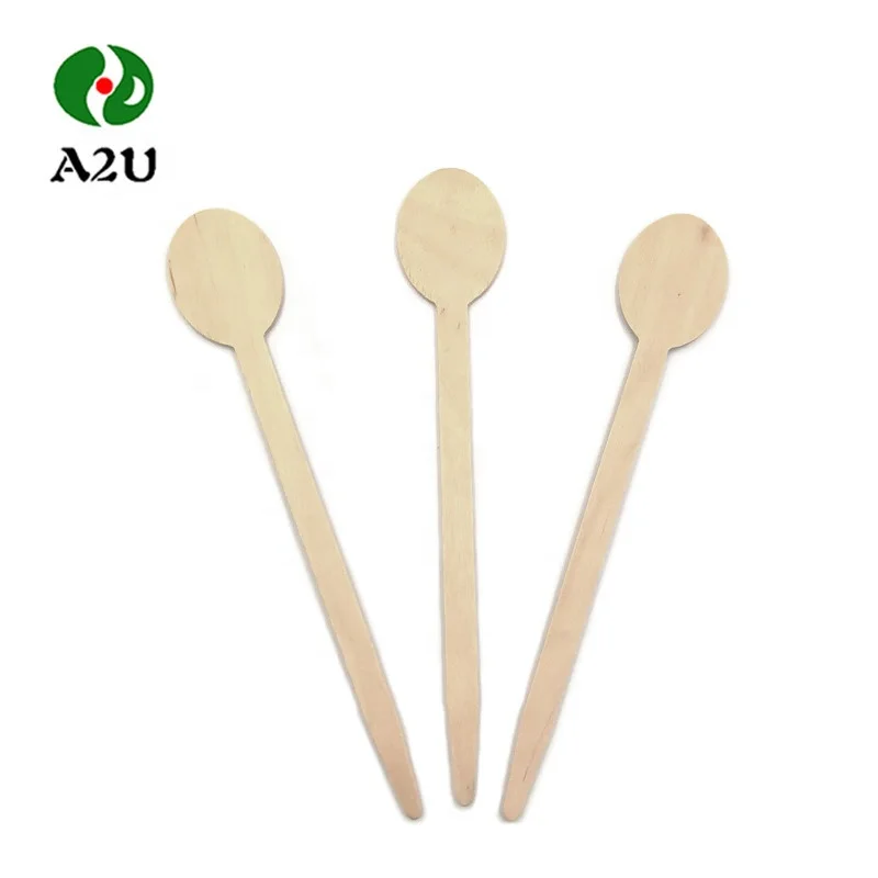 Chinese Factory Wholesale Natural Birch Wooden  Coffee Stirrer Sticks Cheap