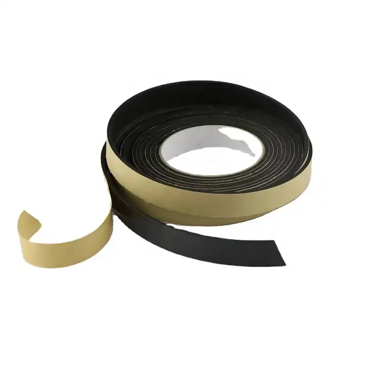 Eco-Friendly single side melt self adhesive Waterproof Roll Masking Mounting black soft sponge eva foam tape