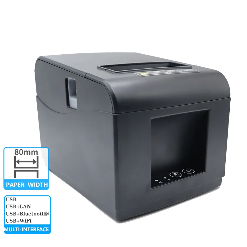 80mm Wireless / Wired Blue-Tooth Thermal Receipt Printer Bill / Receipt / Ticket Printer USB Connection Printing