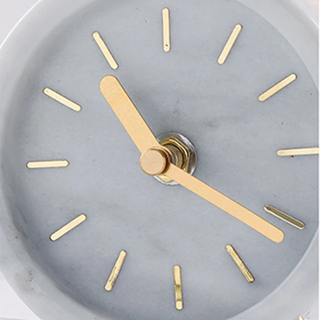 New Simple Nordic Style Clock Marble Desk & Table Digital Alarm Clock Home Decor