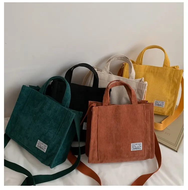 Bolsa praia luxury designer corduroy ladies 2022 new trend shoulder solid color buckle messenger small square bag handbag