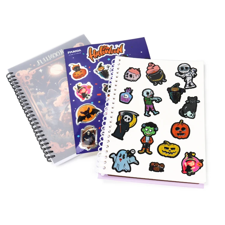 Custom scrape book sticker kids reusable stickers books manufacturer sticker book for kids