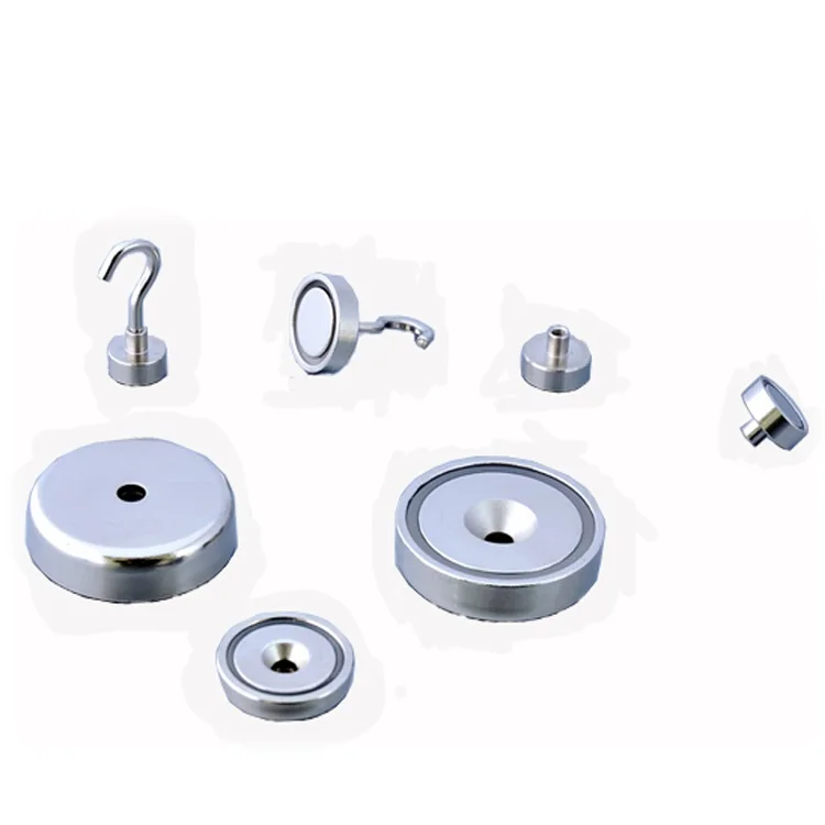Strength Round Base Fastener Grappling Neodymium Magnet Hooks