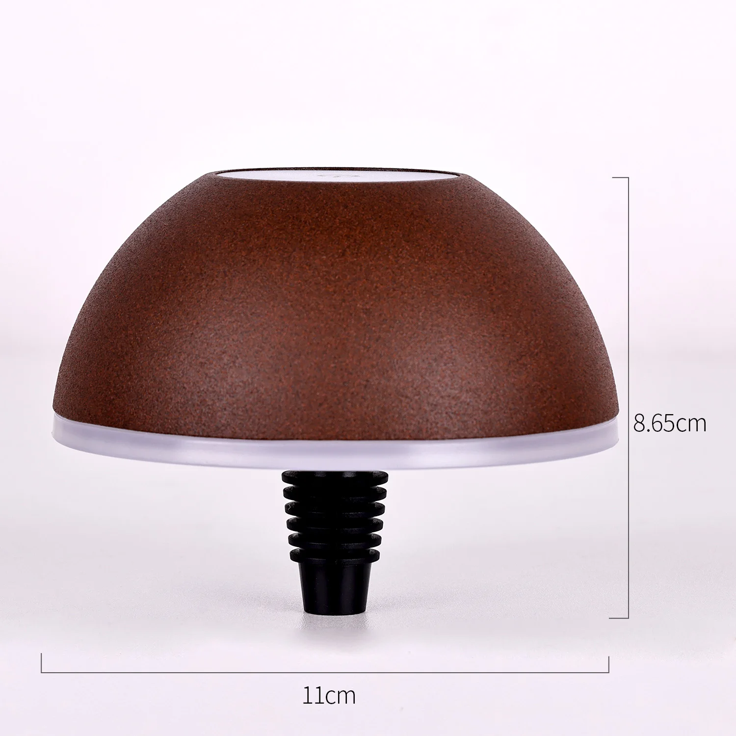 Fancy round Wine Bottle Mall Restaurant Decor Touch Dimmer 3 Light Metal Shade Ornaments LED Desk Lamp With Clear With socket