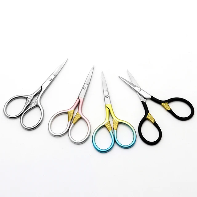 Portable Manicure Cuticle Beauty Grooming Mini Safe Eyebrow Trimming Scissors For Trimming Hair And Cutting Paper