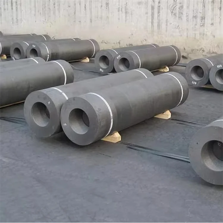 Wholesale RP HP UHP grade 500mm graphite electrode Low Resistivity High Volume Density Ultra High Power for EAF Graphite Making