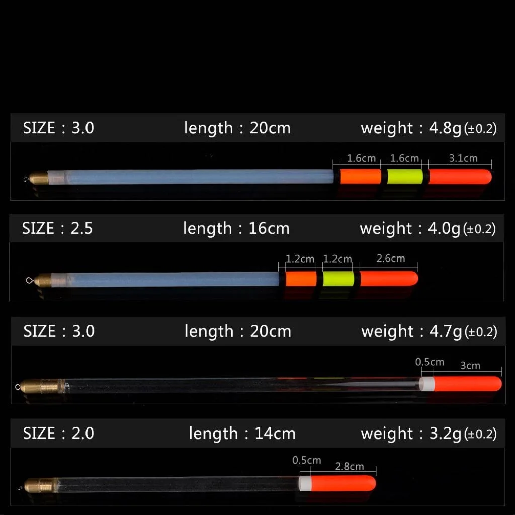 Hollow float plastic floatEye-catching float, transparent float, pearlescent fish float, tube float