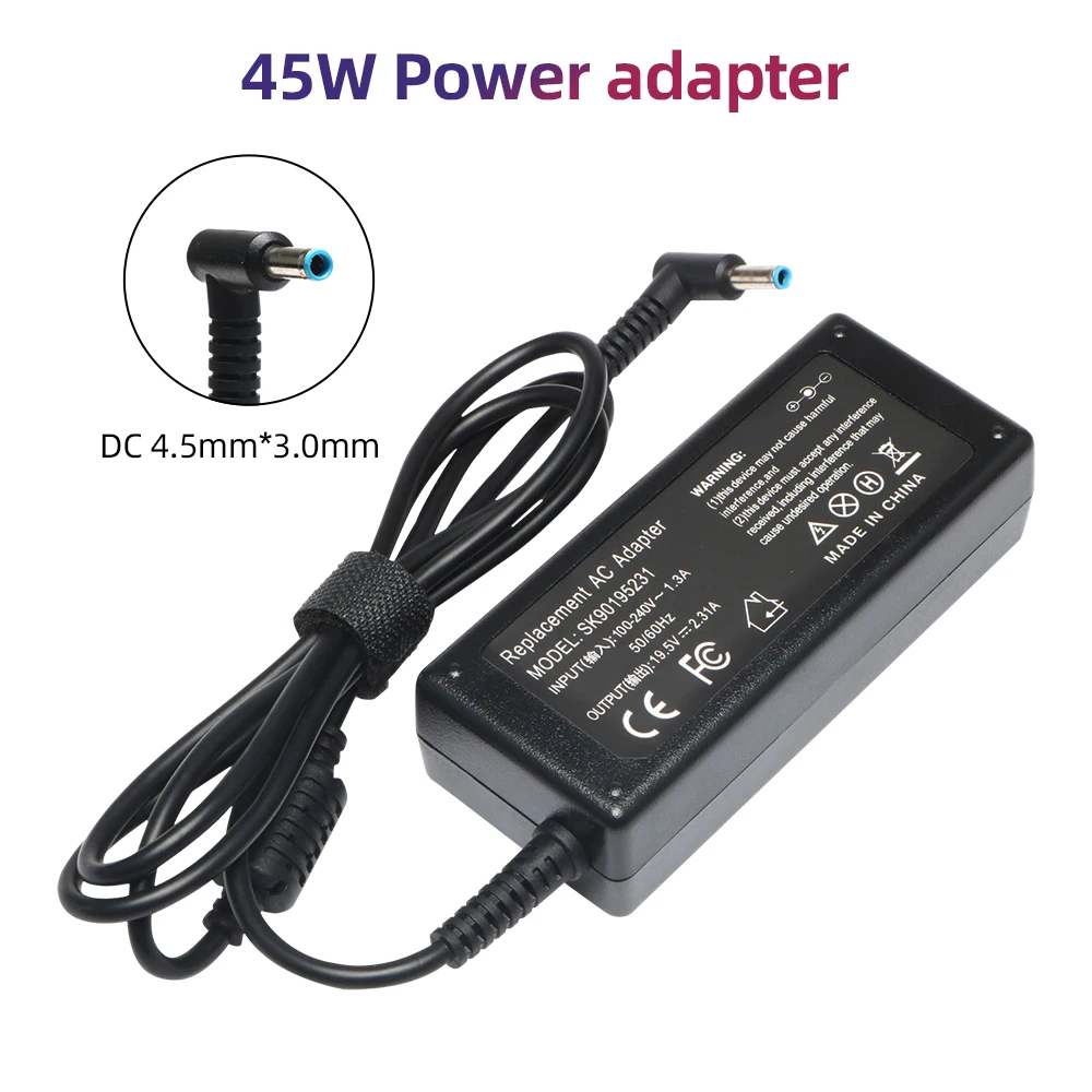 Hot Sale 45W 19.5V 2.31A DC 4.5*3.0mm Power Adapter for HP Laptop adapter Charging
