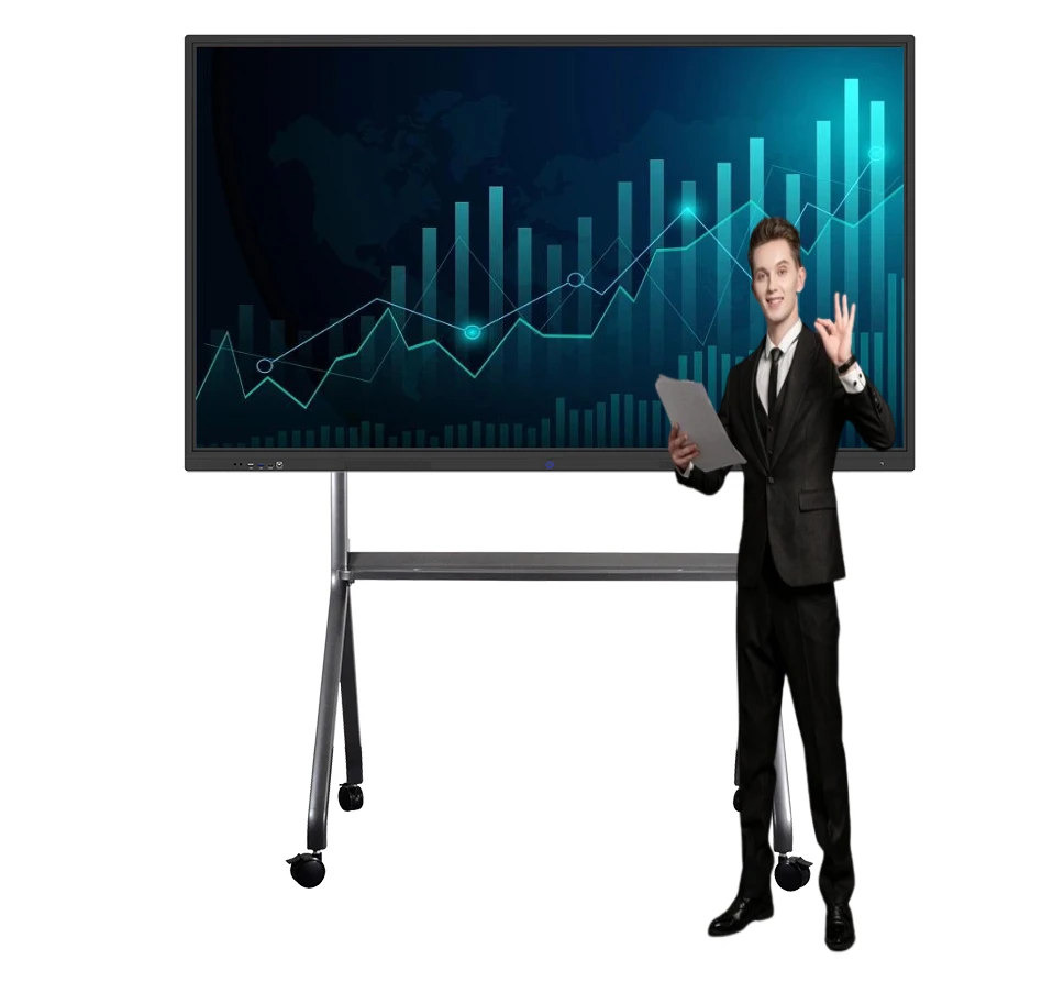 65 75 86 дюймов инфракрасный 4K LCD сенсорный интерактивный плоский смарт-доска Конференц-зал