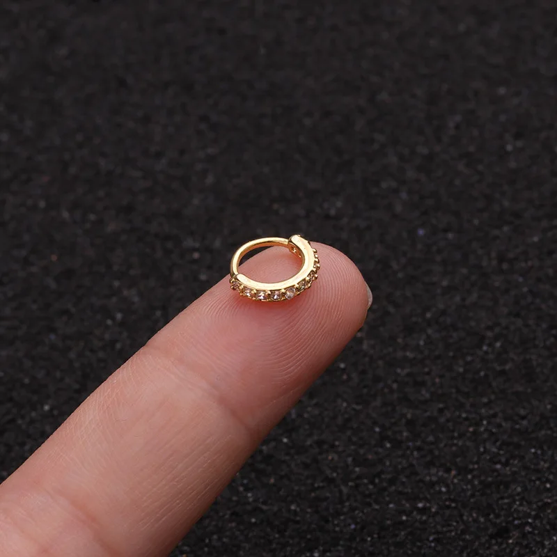 Jewelry Gift For Women Genuine Stainless Steel Post Round Circle Hoop Earrings /