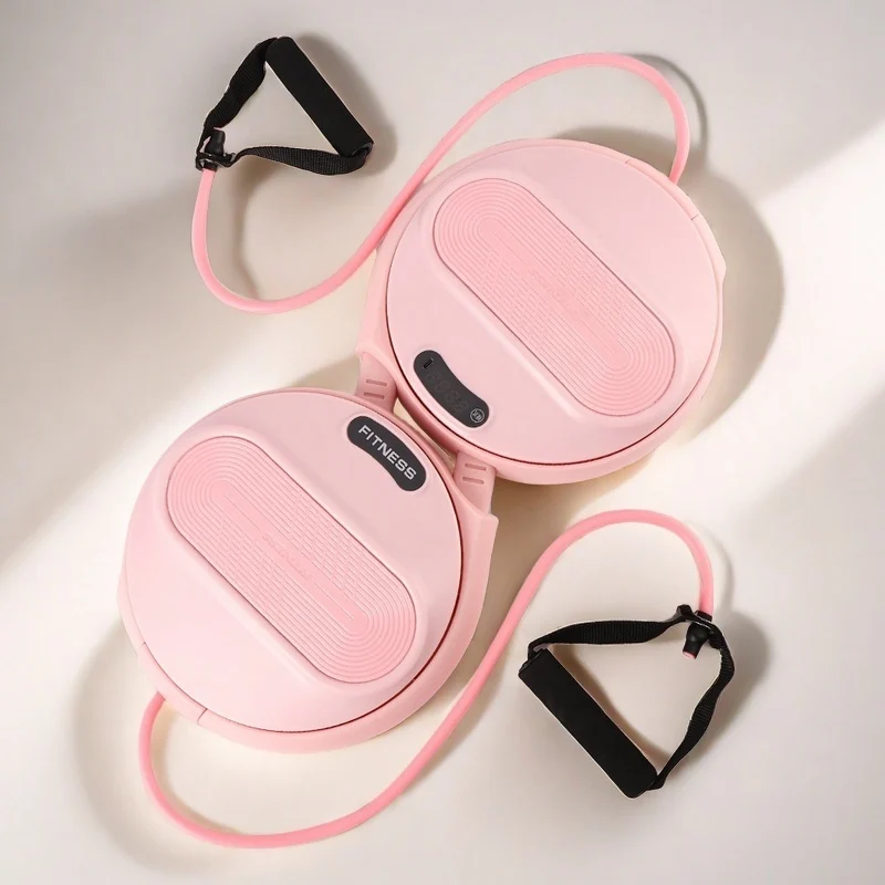 Adjustable Length Waist Twisting Plate Fitness Home Waist Disc Twister Board with Pull Rope for Bodybuilding and Weight Loss