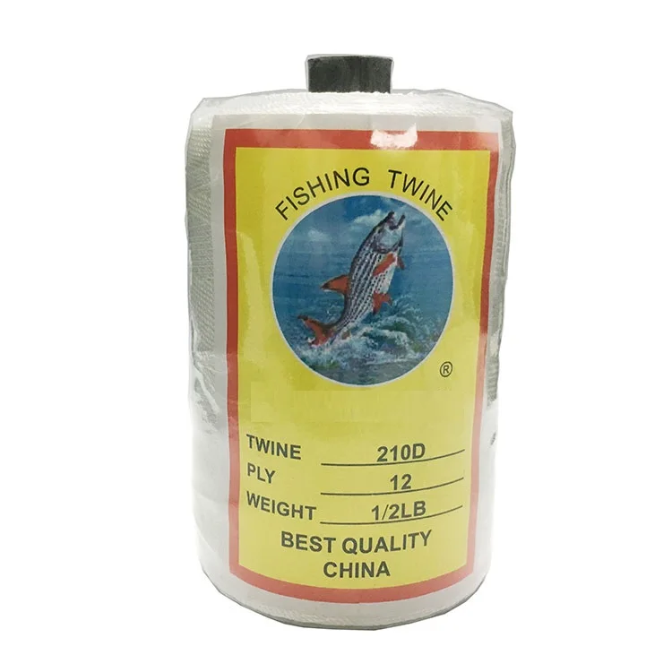 African Market Black Tube Polyester Twine White Color